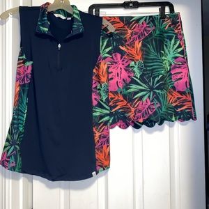 Lady Hagan Women’s Golf Shirt and Skirt